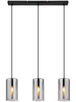 Globo lighting Decken- & Hängeleuchten<Hängeleuchte "Annika" in Schwarz/ Grau - (B)63 cm