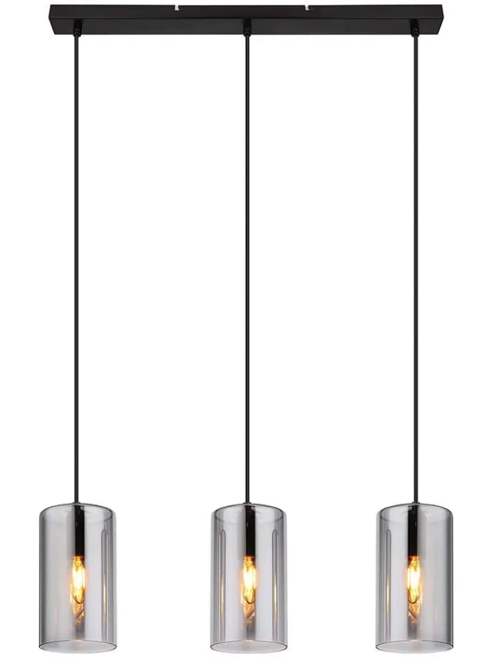 Globo lighting Decken- & Hängeleuchten<Hängeleuchte "Annika" in Schwarz/ Grau - (B)63 cm