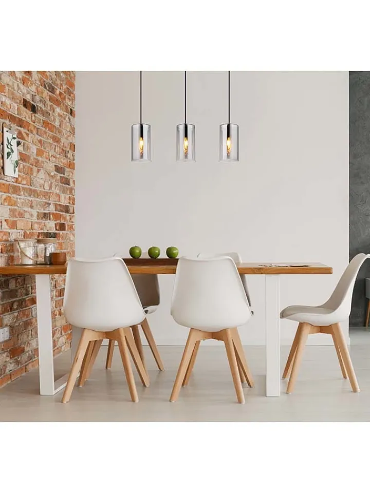 Globo lighting Decken- & Hängeleuchten<Hängeleuchte "Annika" in Schwarz/ Grau - (B)63 cm