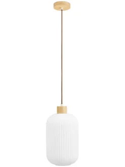 House Nordic Decken- & Hängeleuchten<Hängeleuchte "Argalo" in Weiß - (H)38 x Ø 30 cm