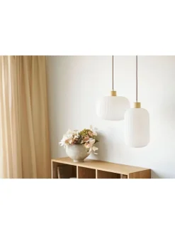 House Nordic Decken- & Hängeleuchten<Hängeleuchte "Argalo" in Weiß - (H)38 x Ø 30 cm