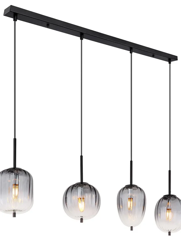 Globo lighting Decken- & Hängeleuchten<Hängeleuchte "Attila" in Schwarz - (B)100 x (H)120 cm