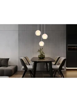 Globo lighting Decken- & Hängeleuchten<Hängeleuchte ''Barry'' in Silber - (H)120 x Ø 45 cm