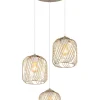 Globo lighting Decken- & Hängeleuchten<Hängeleuchte ''Dichti'' in Gold - (H)120 x Ø 39,4 cm