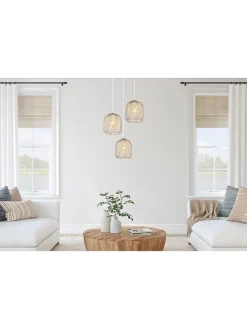 Globo lighting Decken- & Hängeleuchten<Hängeleuchte ''Dichti'' in Gold - (H)120 x Ø 39,4 cm