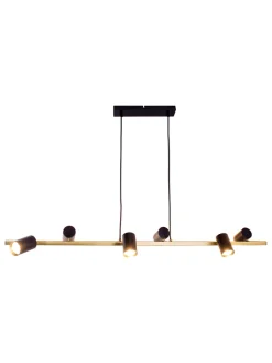 näve Decken- & Hängeleuchten<Hängeleuchte "Frida" in Gold/ Schwarz - (B)120 x (H)115 x (T)23 cm