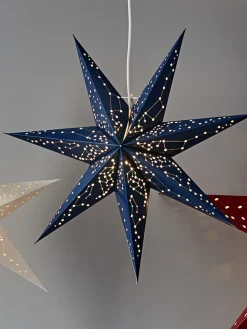 STAR Trading Lichterketten & Dekobeleuchtung|Lichterketten & Deko-Leuchten<Hängeleuchte "Galaxy" in Blau - Ø 60 cm