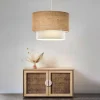 ABERTO DESIGN Decken- & Hängeleuchten<Hängeleuchte "Gharib "in Beige - (H)20 x Ø 30 cm