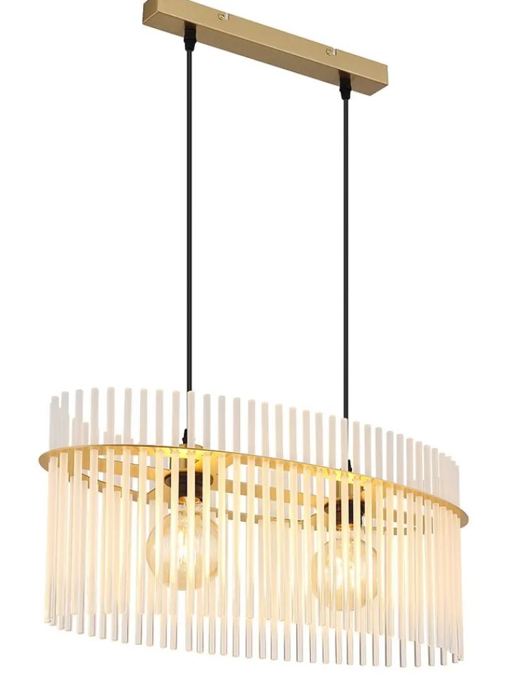 Globo lighting Decken- & Hängeleuchten<Hängeleuchte "Gorley" in Gold - (L)60 x (B)23 x (H)14 cm