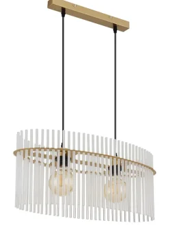 Globo lighting Decken- & Hängeleuchten<Hängeleuchte "Gorley" in Gold - (L)60 x (B)23 x (H)14 cm
