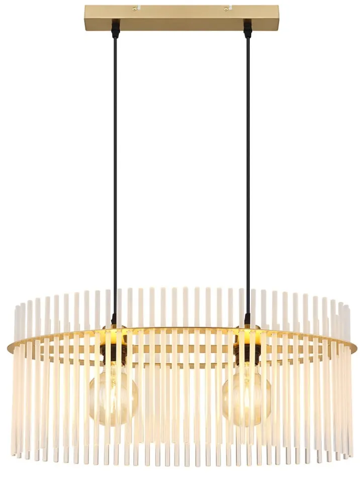 Globo lighting Decken- & Hängeleuchten<Hängeleuchte "Gorley" in Gold - (L)60 x (B)23 x (H)14 cm