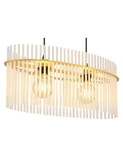 Globo lighting Decken- & Hängeleuchten<Hängeleuchte "Gorley" in Gold - (L)60 x (B)23 x (H)14 cm