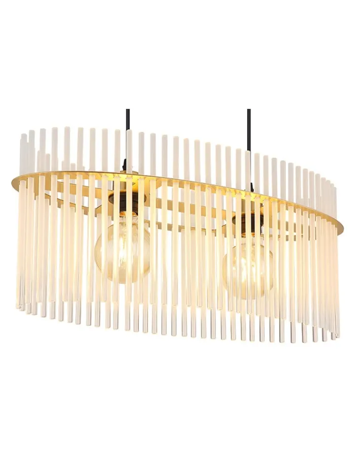 Globo lighting Decken- & Hängeleuchten<Hängeleuchte "Gorley" in Gold - (L)60 x (B)23 x (H)14 cm