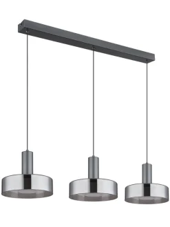 Globo lighting Decken- & Hängeleuchten<Hängeleuchte "GRANT" in gray