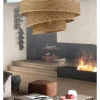 ABERTO DESIGN Decken- & Hängeleuchten<Hängeleuchte in Beige/ Gold - Ø 40 cm