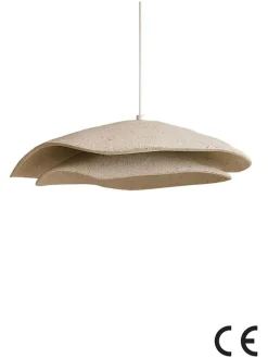 Opviq Decken- & Hängeleuchten<Hängeleuchte in Creme - (H)65 x Ø 50 cm