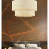 ABERTO DESIGN Decken- & Hängeleuchten<Hängeleuchte in Creme/ Gold - Ø 30 cm