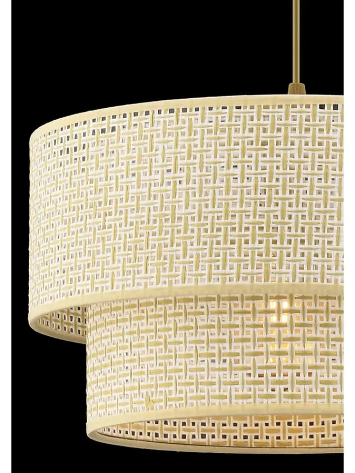 ABERTO DESIGN Decken- & Hängeleuchten<Hängeleuchte in Creme/ Gold - Ø 30 cm