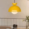 ABERTO DESIGN Decken- & Hängeleuchten<Hängeleuchte in Gelb - (H)15 x Ø 25 cm