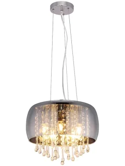 Globo lighting Decken- & Hängeleuchten<Hängeleuchte in Grau - (H)120 x Ø 35 cm
