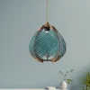 Opviq Decken- & Hängeleuchten<Hängeleuchte in Grün - (H)70 x Ø 25 cm