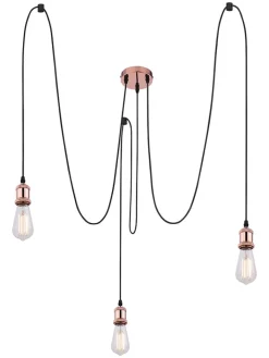 Globo lighting Decken- & Hängeleuchten<Hängeleuchte in Kupfer - (H)200 x Ø 12 cm
