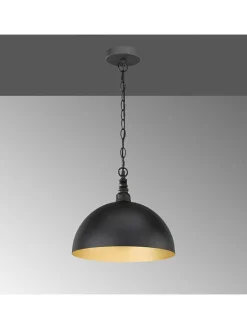 FISCHER & HONSEL Decken- & Hängeleuchten<Hängeleuchte in Schwarz - Ø 35 cm