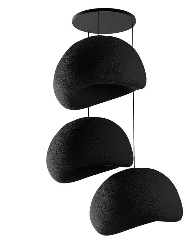 Opviq Decken- & Hängeleuchten<Hängeleuchte in Schwarz - (B)80 x (H)120 cm