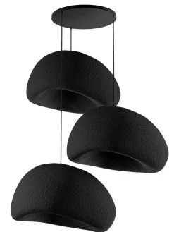 Opviq Decken- & Hängeleuchten<Hängeleuchte in Schwarz - (B)80 x (H)120 cm