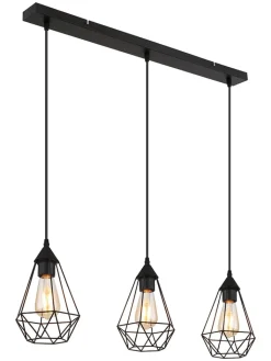 Globo lighting Decken- & Hängeleuchten<Hängeleuchte in Schwarz - (L)79 x (B)17 x (H)120 cm