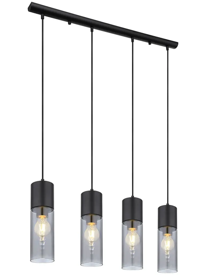 Globo lighting Decken- & Hängeleuchten<Hängeleuchte in Schwarz - (L)80 x (B)9 x (H)156 cm