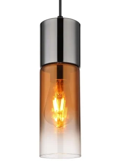 Globo lighting Decken- & Hängeleuchten<Hängeleuchte in Schwarz/ Braun - (L)150 cm