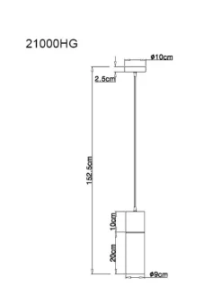 Globo lighting Decken- & Hängeleuchten<Hängeleuchte in Schwarz/ Braun - (L)150 cm