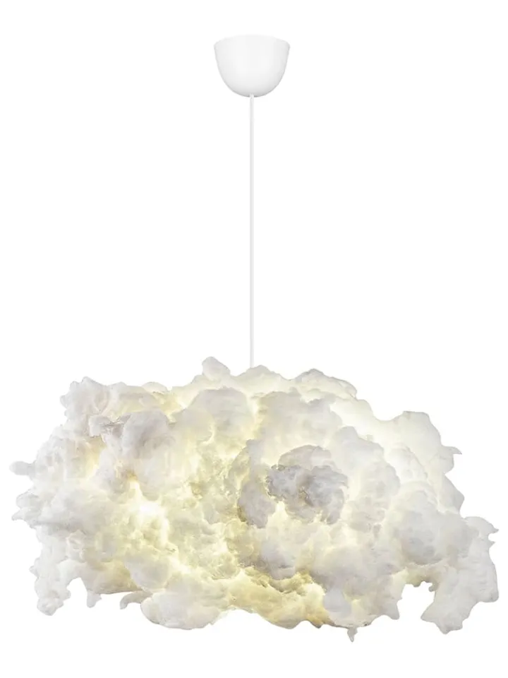 Opviq Decken- & Hängeleuchten<Hängeleuchte in Weiß - (H)80 x Ø 60 cm