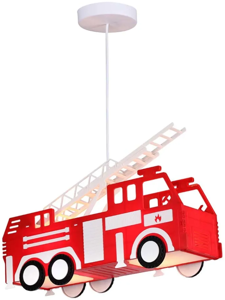 Globo lighting Decken- & Hängeleuchten<Hängeleuchte "Kita" in Rot - (B)43 cm