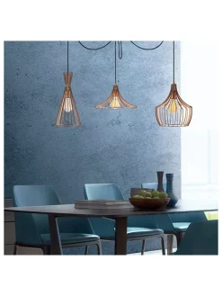 ABERTO DESIGN Decken- & Hängeleuchten<Hängeleuchte "Mezopotamya" in Kupfer - Ø 114 cm