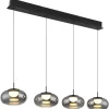 Globo lighting Decken- & Hängeleuchten<Hängeleuchte "QUINTARA" in black