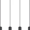 Globo lighting Decken- & Hängeleuchten<Hängeleuchte "Robby" in Schwarz - (L)65 x (B)6 x (H)120 cm
