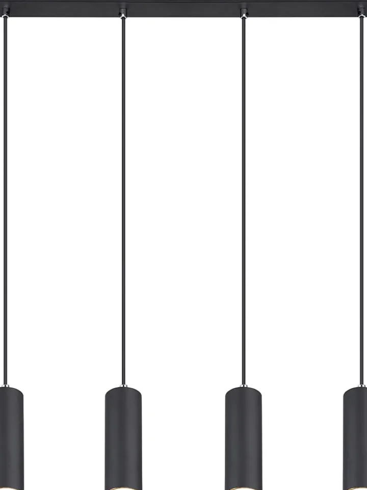 Globo lighting Decken- & Hängeleuchten<Hängeleuchte "Robby" in Schwarz - (L)65 x (B)6 x (H)120 cm