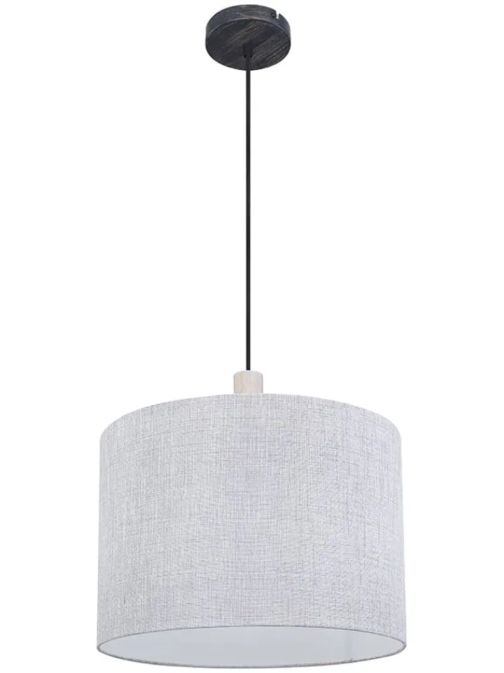 Globo lighting Decken- & Hängeleuchten<Hängeleuchte "Roger" in Grau - (H)120 x Ø 40 cm