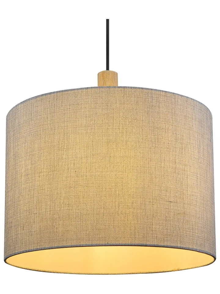 Globo lighting Decken- & Hängeleuchten<Hängeleuchte "Roger" in Grau - (H)120 x Ø 40 cm