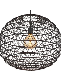 Globo lighting Decken- & Hängeleuchten<Hängeleuchte "Senni" in Schwarz - (H)120 x Ø 59 cm