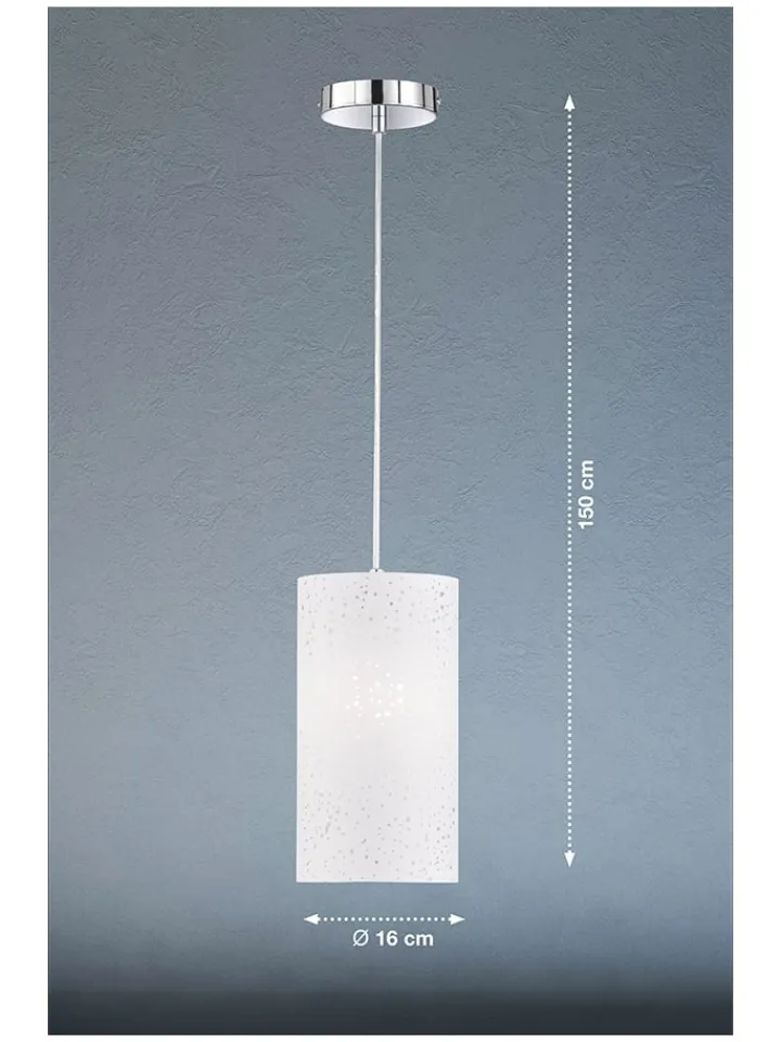 FISCHER & HONSEL Decken- & Hängeleuchten<Hängeleuchte "Thor" in Weiß - (B)150 x Ø 16 cm