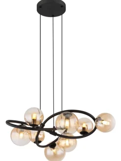 Globo lighting Decken- & Hängeleuchten<Hängeleuchte "TUBERIUS" in black