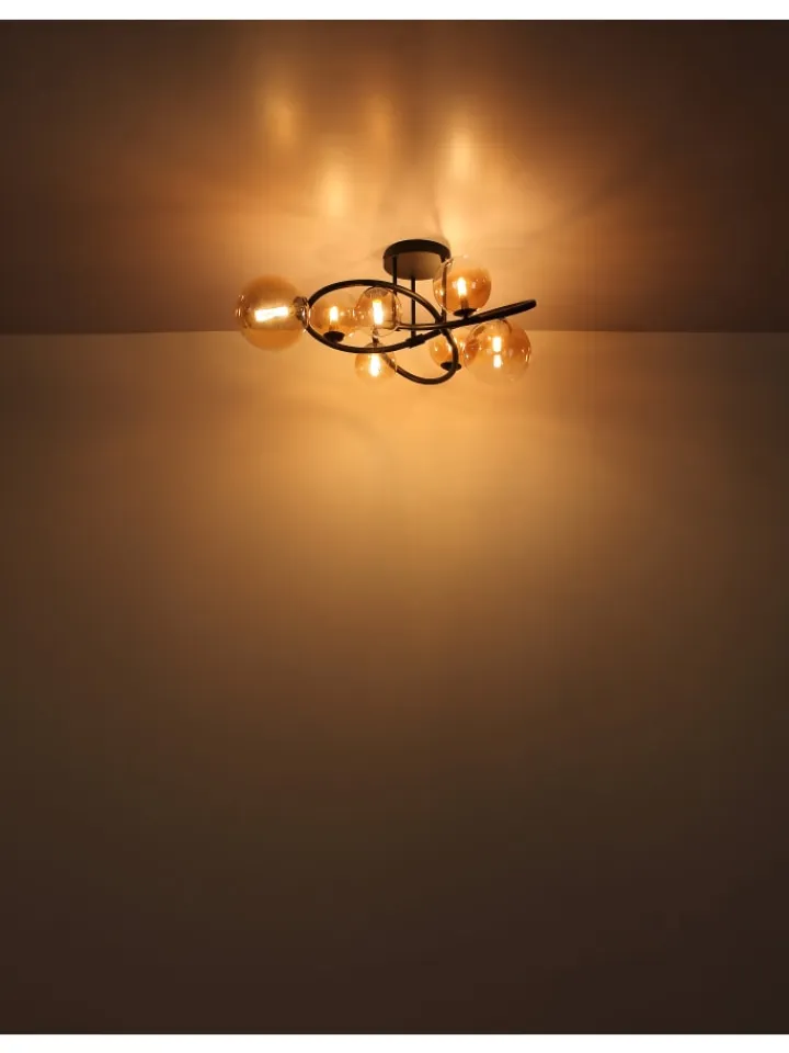 Globo lighting Decken- & Hängeleuchten<Hängeleuchte "TUBERIUS" in black