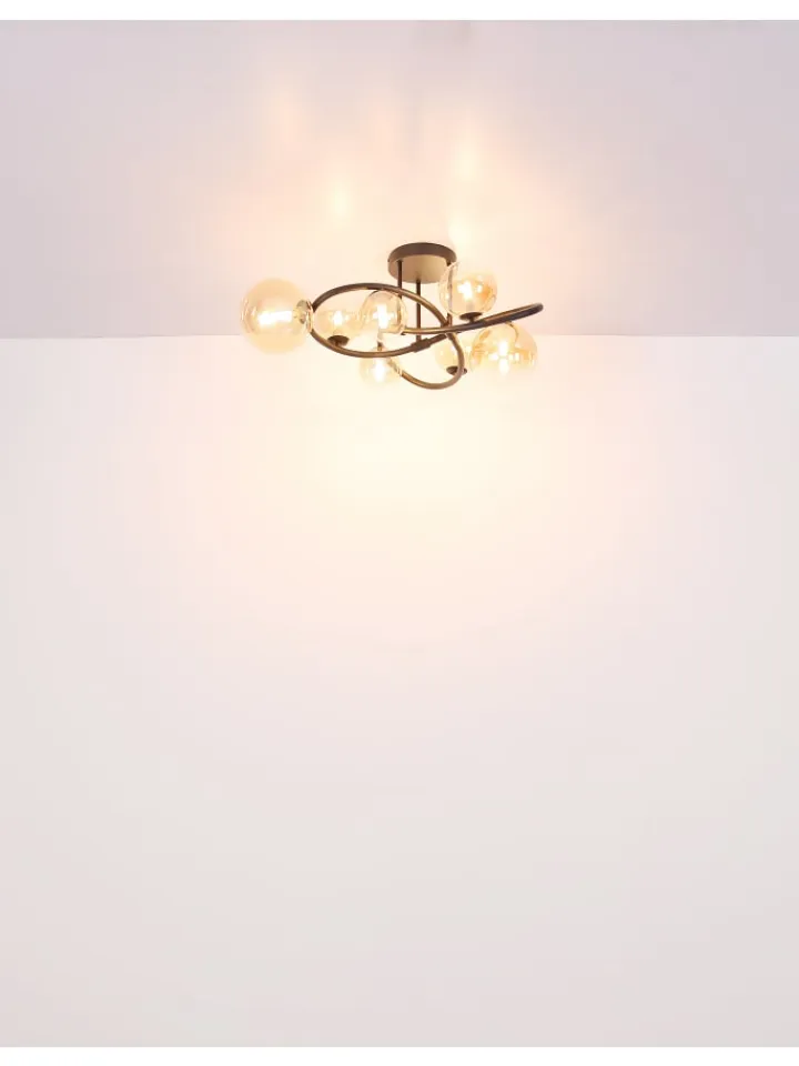 Globo lighting Decken- & Hängeleuchten<Hängeleuchte "TUBERIUS" in black