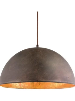 Globo lighting Decken- & Hängeleuchten<Hängeleuchte "Xirena I" in Braun/ Gold - (H)120 x Ø 41 cm
