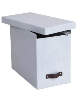 BigsoBox Büro- & Schulbedarf<Hängemappenbox "Johan" in Hellgrau - DIN A4