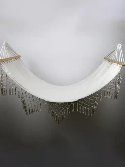 AM Design Gartenmöbel<Hängematte in Creme - (B)140 x (H)190 x (T)30 cm