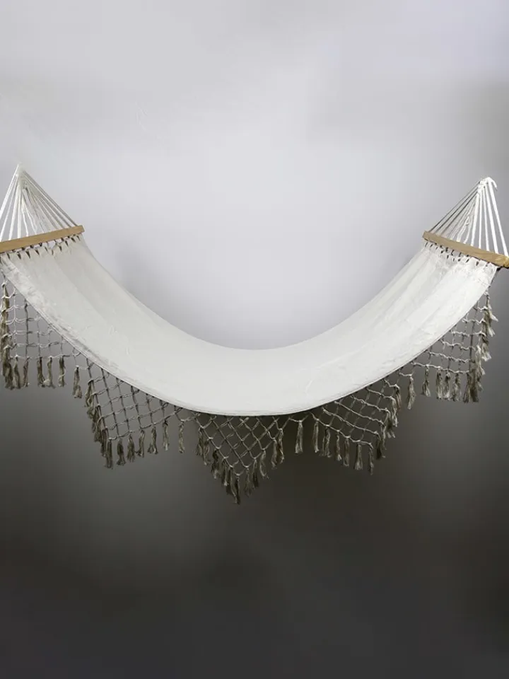 AM Design Gartenmöbel<Hängematte in Creme - (B)140 x (H)190 x (T)30 cm